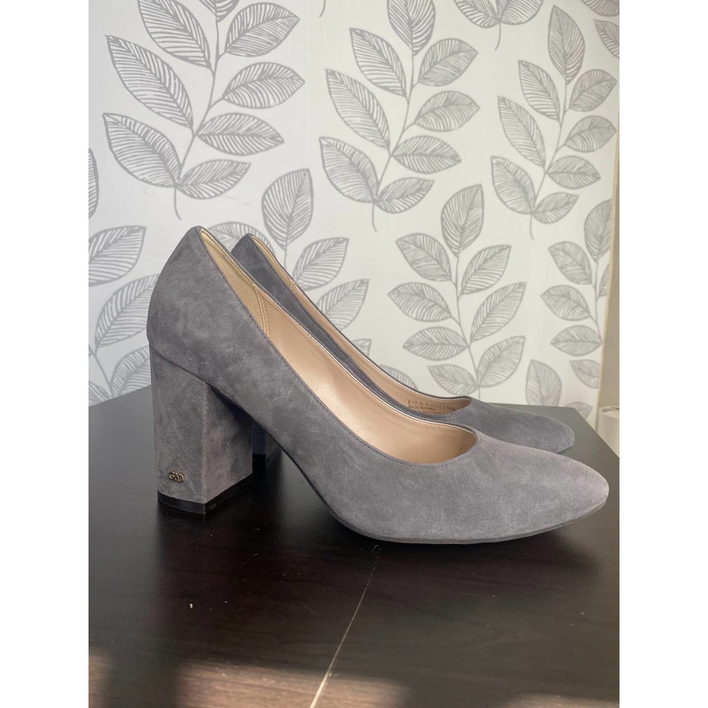 Cole Haan Gray Suege Blockheel, Size 7 1/2
